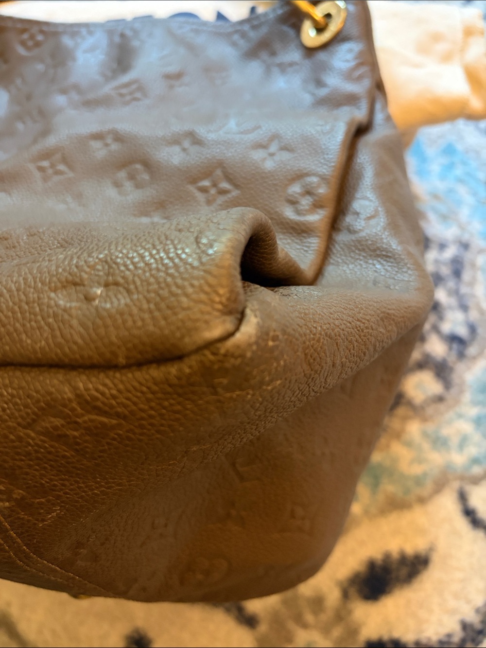 Louis Vuitton Monogram Empreinte Taupe Brown Leather Artsy - Picture 8 of 15
